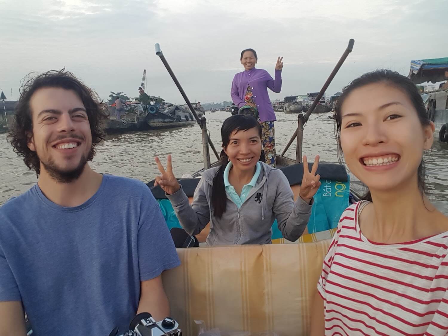 Selfie avec Quyen, notre guide