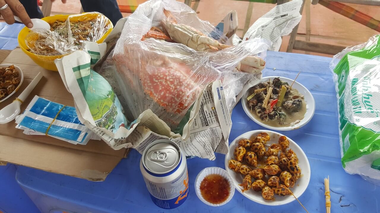 Repas de fruits de mer à Vũng Tàu