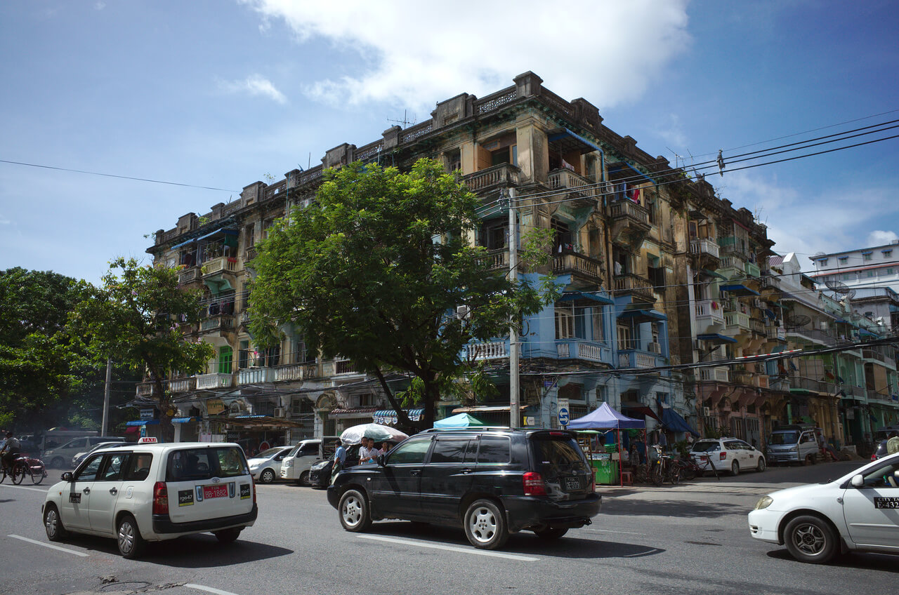 Immeuble colonial à Yangon