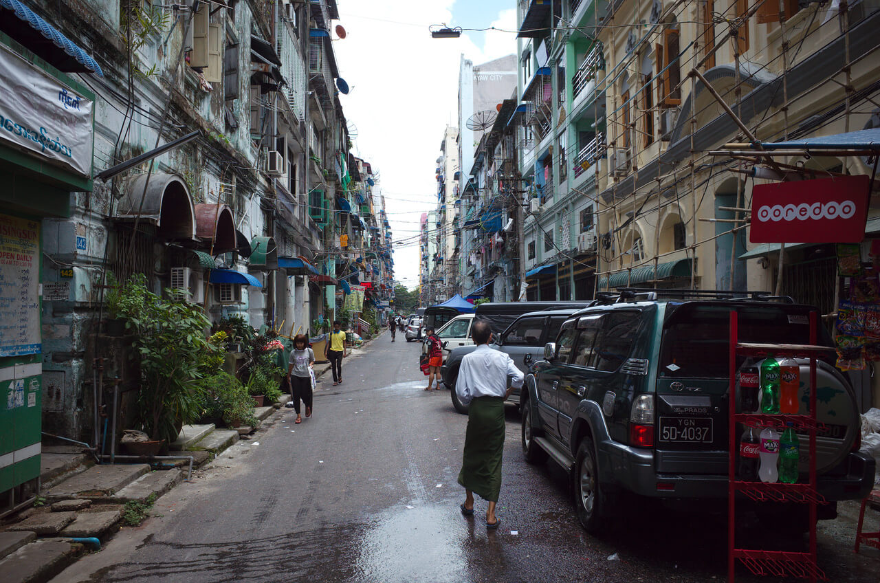 Ruelle à Yangon