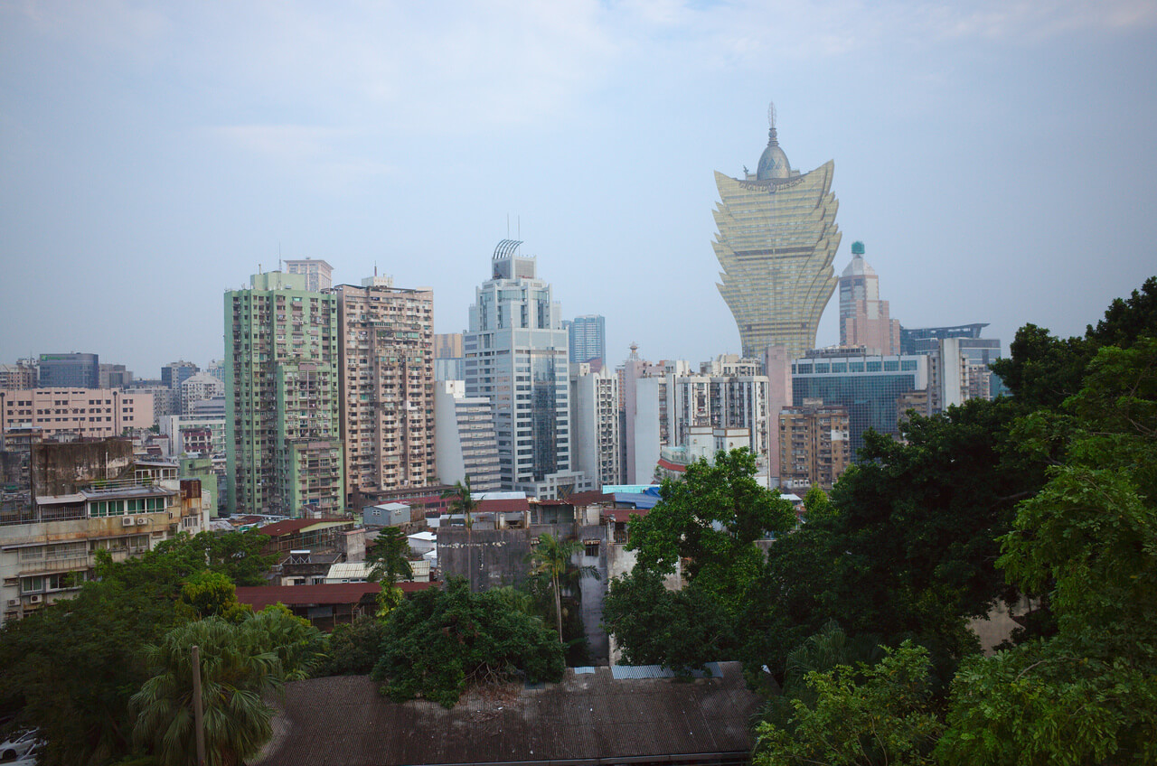 Vue de Macao depuis sa forteresse