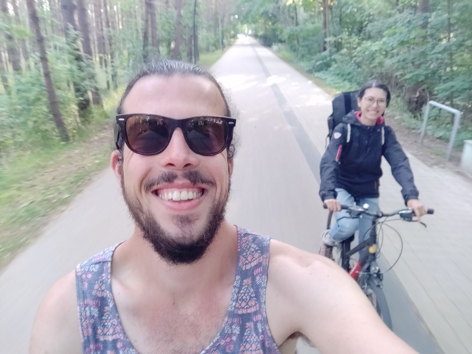 Selfie à vélo sur Usedom